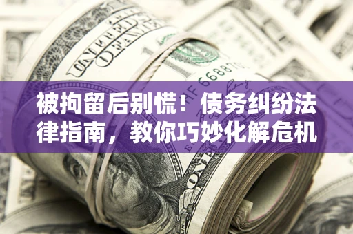 武汉被拘留后别慌！债务纠纷法律指南，教你巧妙化解危机